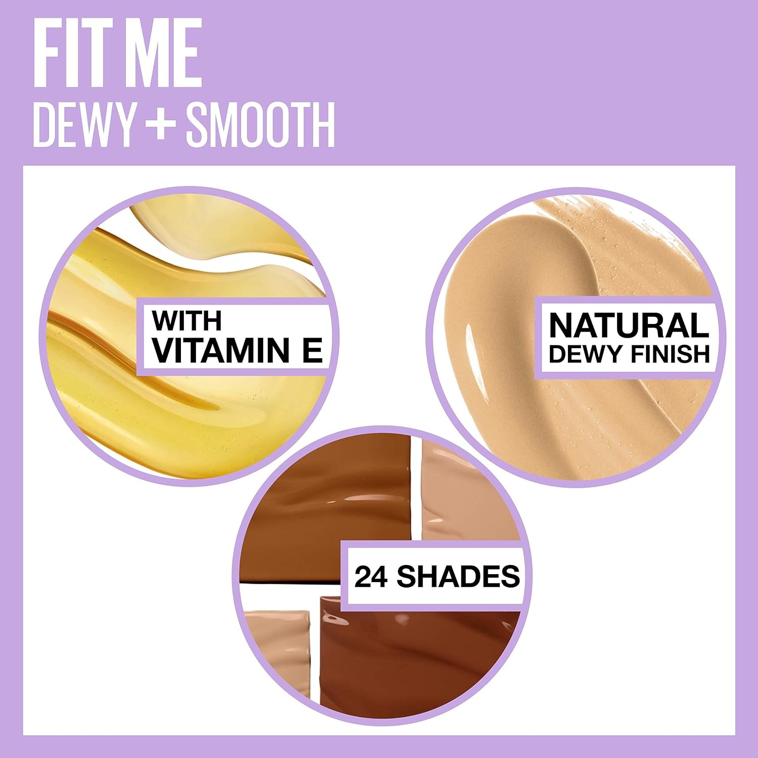 image:imageMaybelline Fit Me Dewy Smooth Liquid Foundation Makeup Natural Beige 1 Count Packaging May Vary375 JAVA