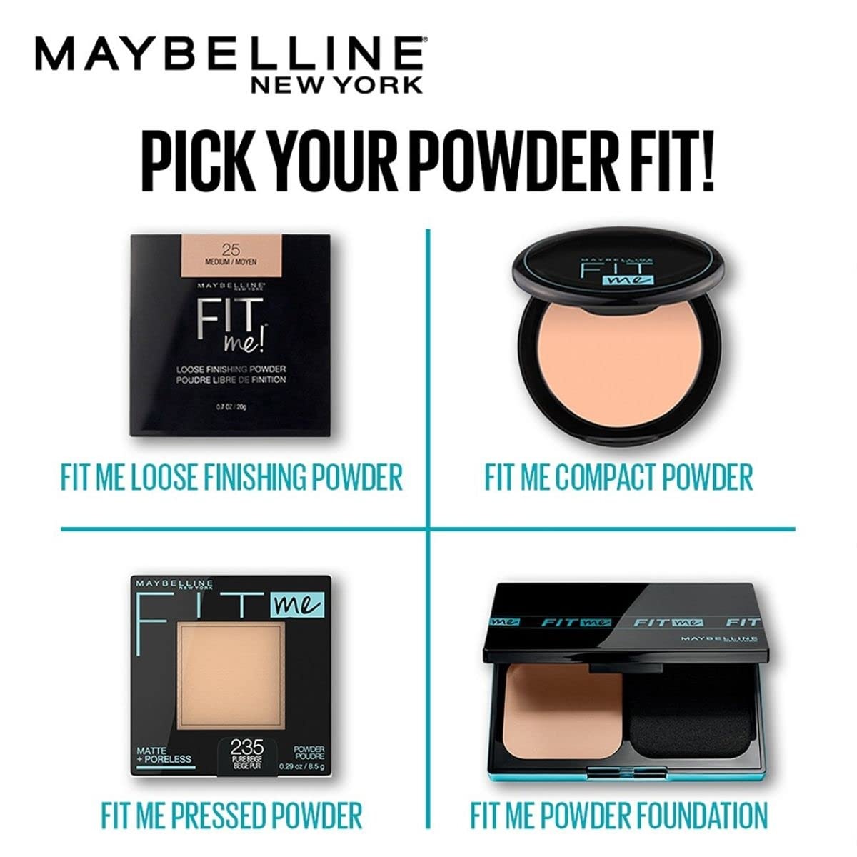 image:imageMaybelline Fit Me Matte Poreless Pressed Face Powder Makeup amp Setting Powder Natural Beige 1 Count330 TOFFEE