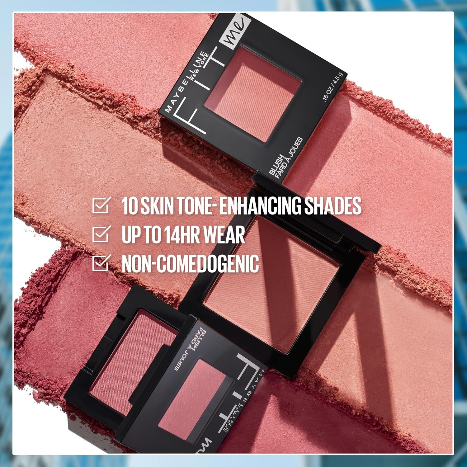 image:imageMaybelline Fit Me Powder Blush Lightweight Smooth Blendable Longlasting AllDay Face Enhancing Makeup Color Berry 1 Count45 PLUM Pack of 1