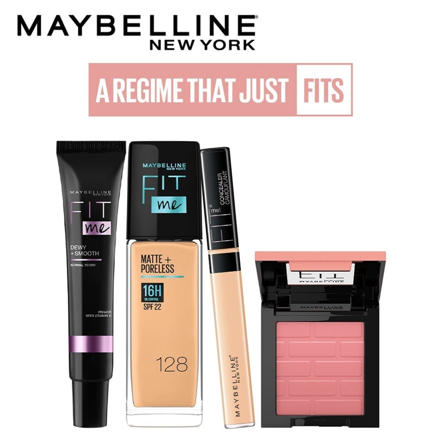 image:imageMaybelline Fit Me Powder Blush Lightweight Smooth Blendable Longlasting AllDay Face Enhancing Makeup Color Berry 1 Count50 WINE Pack of 4