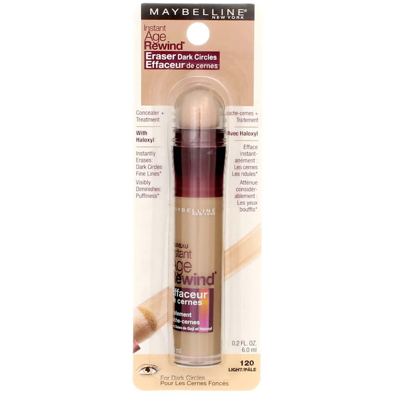 image:imageMaybelline Instant Age Rewind Eraser Foundation with SPF 20 and Moisturizing ProVitamin B5 120 1 Count Packaging May VaryLight