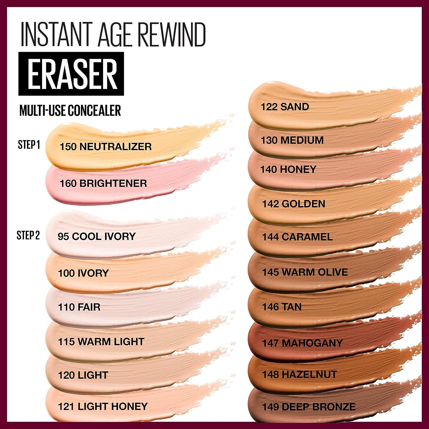 image:imageMaybelline Instant Age Rewind Eraser Foundation with SPF 20 and Moisturizing ProVitamin B5 120 1 Count Packaging May VaryLight