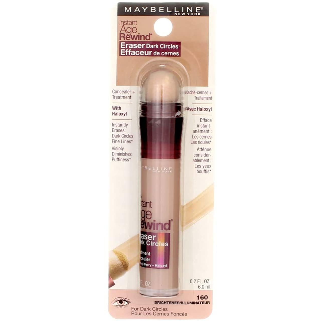 image:imageMaybelline Instant Age Rewind Eraser Foundation with SPF 20 and Moisturizing ProVitamin B5 120 1 Count Packaging May Varybrightener