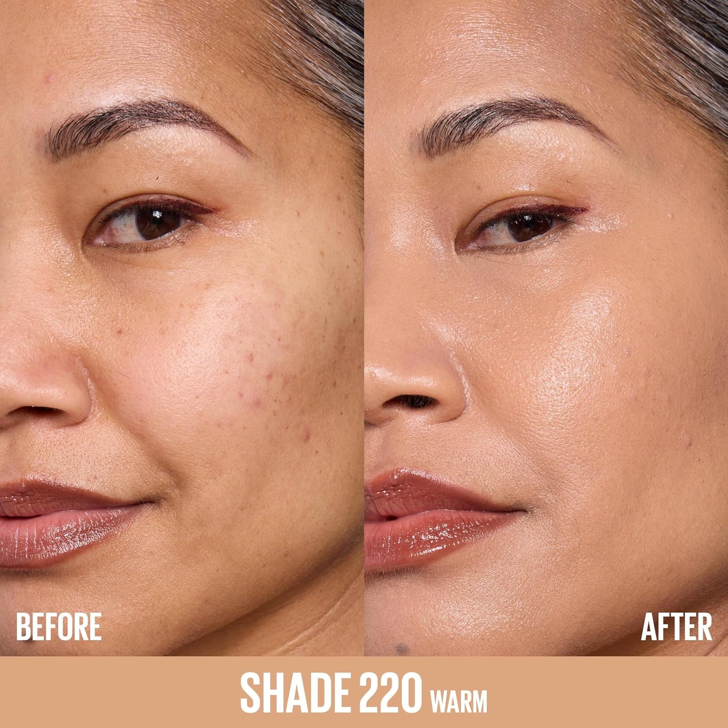 image:imageMaybelline Lifter Plump amp Glow Foundation Liquid Foundation with 2 Niacinamide Hyaluronic Acid Plumping and Brightening Face Makeup 367 1 Count220 WARM