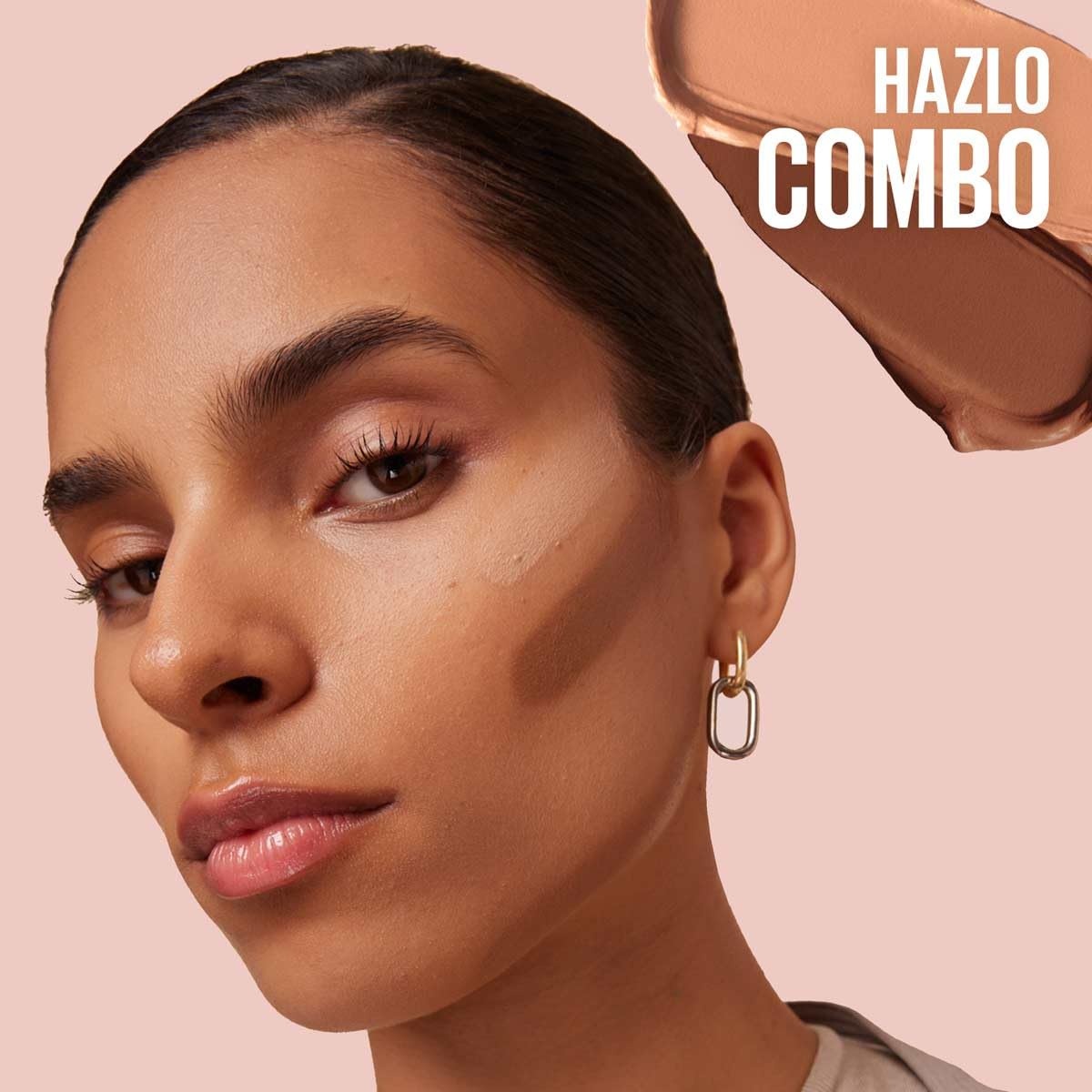 image:imageMaybelline Lifter Stix MultiUse Face Stick Contour Bronzer Concealer and Foundation Stick AllInOne Creamy Face Makeup with Cranberry Seed Oil 20 1 Count40 Neutral