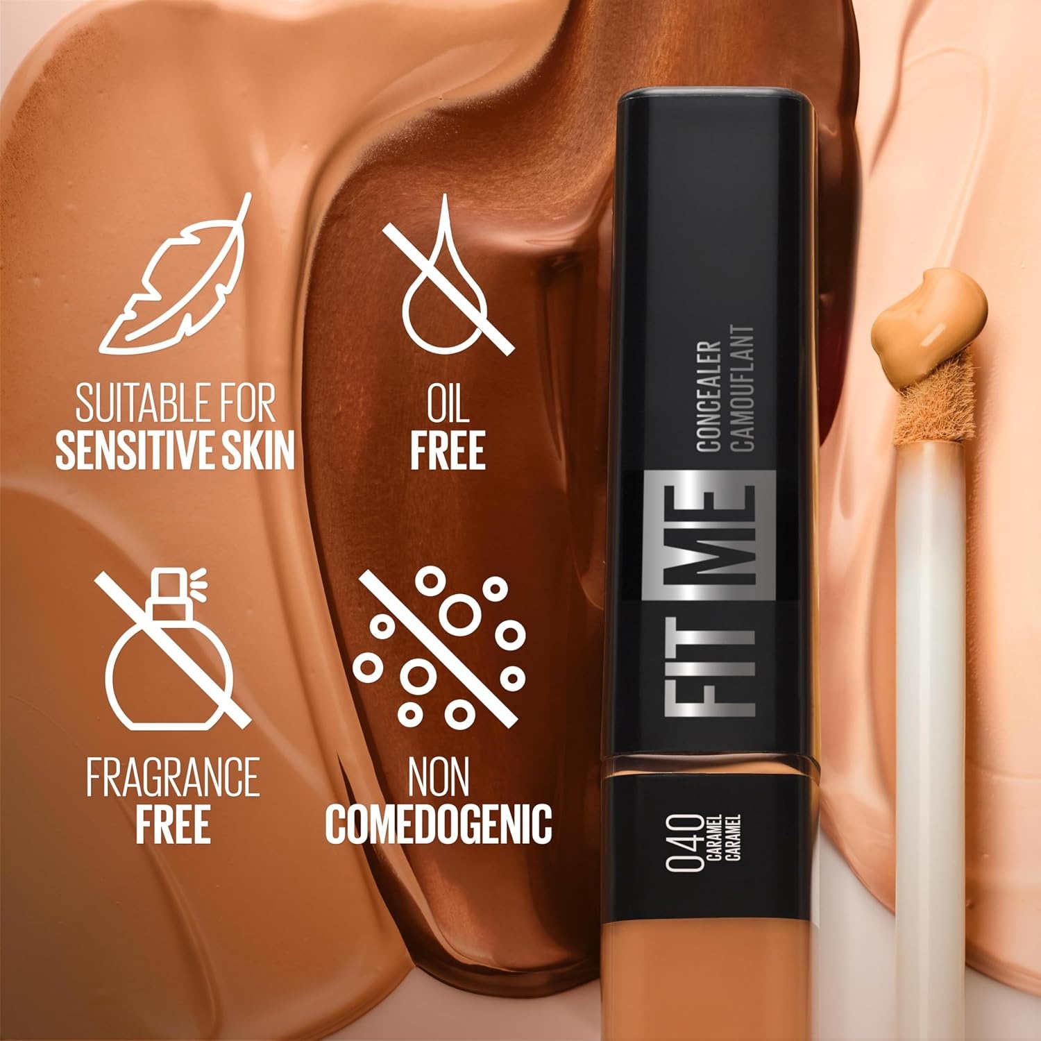 image:imageMaybelline New York Fit Me Liquid Concealer Makeup Natural Coverage Lightweight Conceals Covers OilFree Honey 1 Count Packaging May Vary10 FAIR
