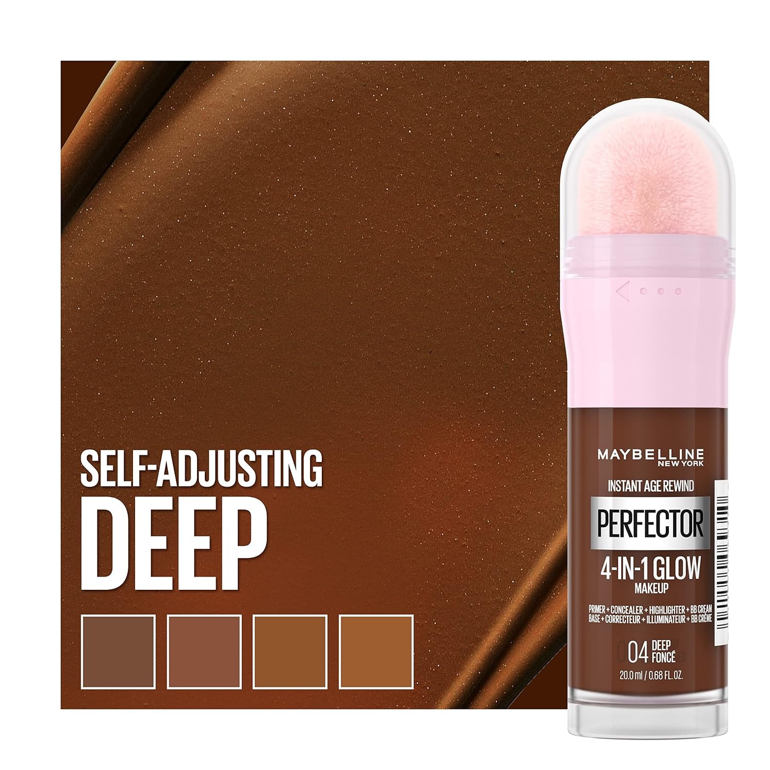 image:imageMaybelline New York Instant Age Rewind Instant Perfector 4In1 Glow Makeup MediumDeep04 DEEP