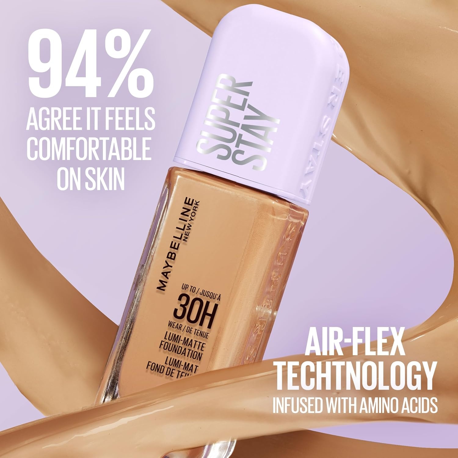 image:imageMaybelline Super Stay LumiMatte Foundation Lightweight and Buildable Full Coverage Foundation Makeup For Up To 30HR Wear 368 1 Count400 Cool