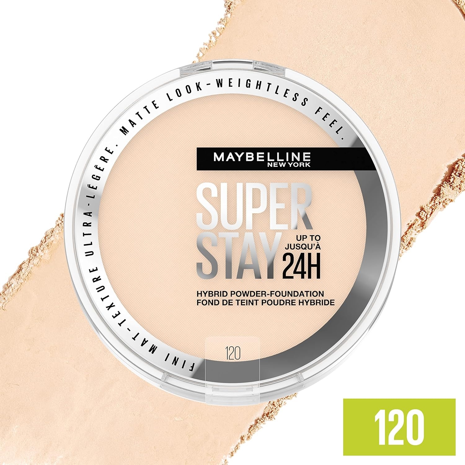 image:imageMaybelline Super Stay Up to 24HR Hybrid PowderFoundation MediumtoFull Coverage Makeup Matte Finish 375 1 CountSUPERSTAY POWDER 120
