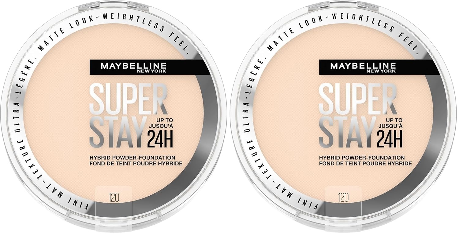 image:imageMaybelline Super Stay Up to 24HR Hybrid PowderFoundation MediumtoFull Coverage Makeup Matte Finish 375 1 CountSUPERSTAY POWDER 120