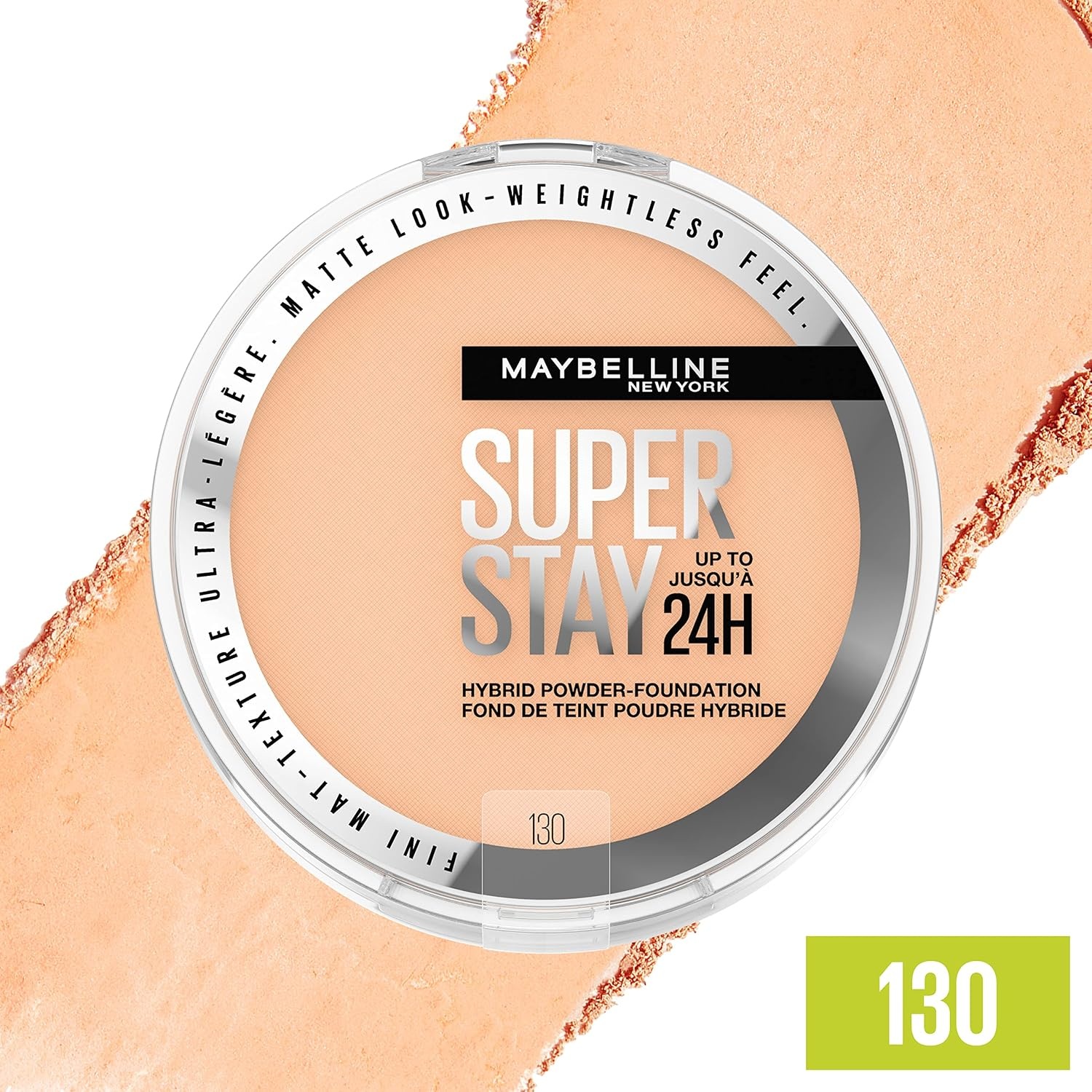 image:imageMaybelline Super Stay Up to 24HR Hybrid PowderFoundation MediumtoFull Coverage Makeup Matte Finish 375 1 CountSUPERSTAY POWDER 130