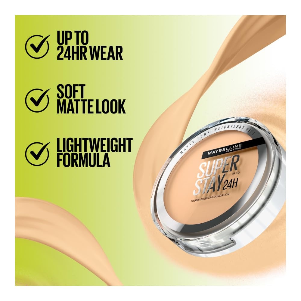image:imageMaybelline Super Stay Up to 24HR Hybrid PowderFoundation MediumtoFull Coverage Makeup Matte Finish 375 1 CountSUPERSTAY POWDER 310