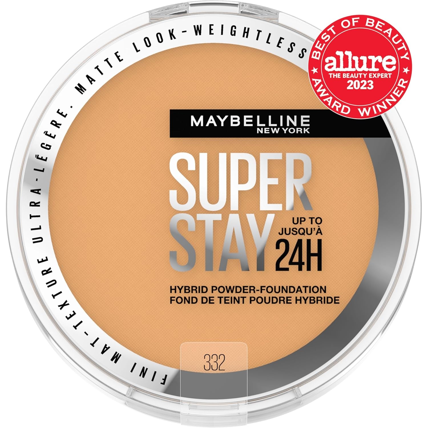 image:imageMaybelline Super Stay Up to 24HR Hybrid PowderFoundation MediumtoFull Coverage Makeup Matte Finish 375 1 CountSUPERSTAY POWDER 332