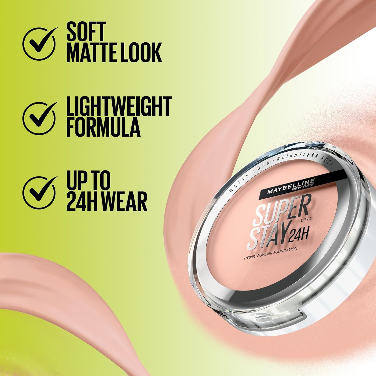 image:imageMaybelline Super Stay Up to 24HR Hybrid PowderFoundation MediumtoFull Coverage Makeup Matte Finish 375 1 CountSUPERSTAY POWDER 360