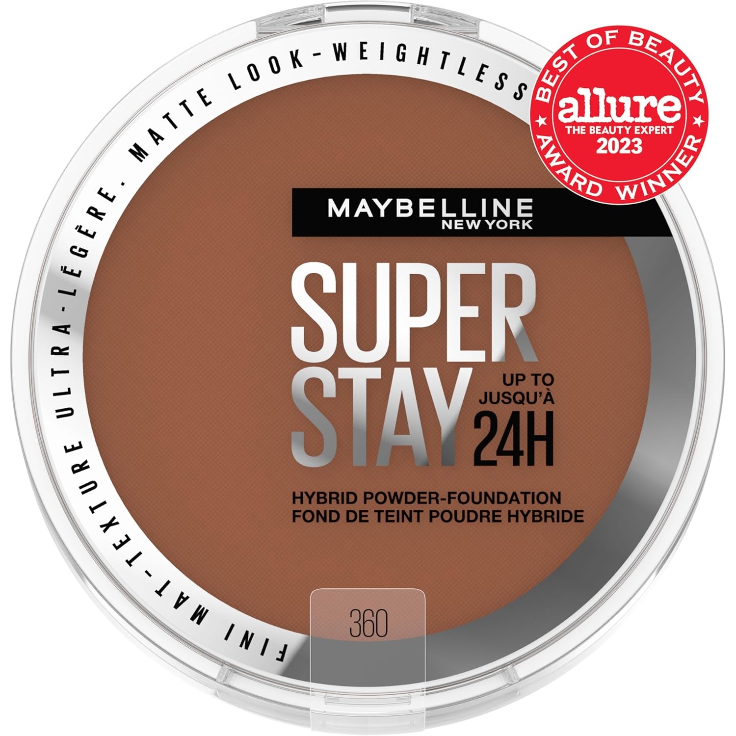 image:imageMaybelline Super Stay Up to 24HR Hybrid PowderFoundation MediumtoFull Coverage Makeup Matte Finish 375 1 CountSUPERSTAY POWDER 360