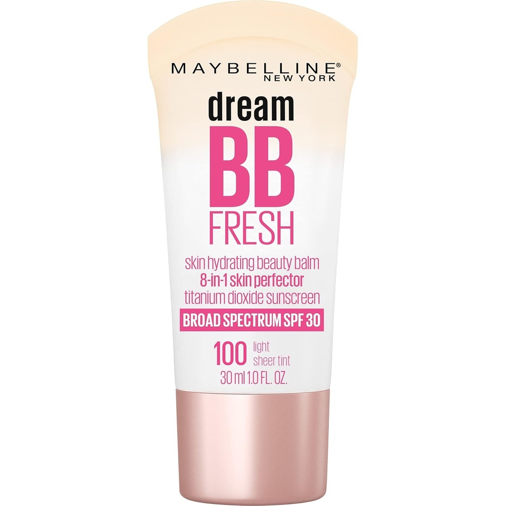 image:imageMAYBELLINE Dream Fresh Skin Hydrating BB Cream 8in1 Skin Perfecting Beauty Balm With Broad Spectrum Spf 30 Sheer Tint Coverage OilFree Deep 1 Fl Oz100 LIGHT