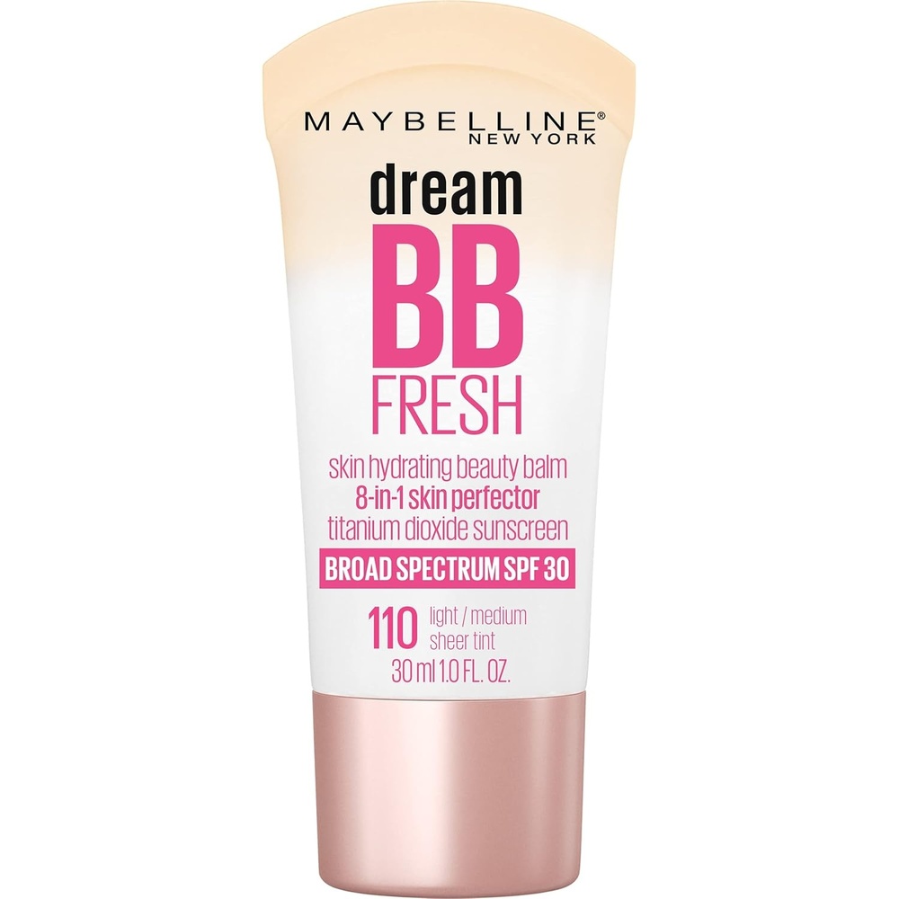image:imageMAYBELLINE Dream Fresh Skin Hydrating BB Cream 8in1 Skin Perfecting Beauty Balm With Broad Spectrum Spf 30 Sheer Tint Coverage OilFree Deep 1 Fl Oz110 LIGHTMEDIUM