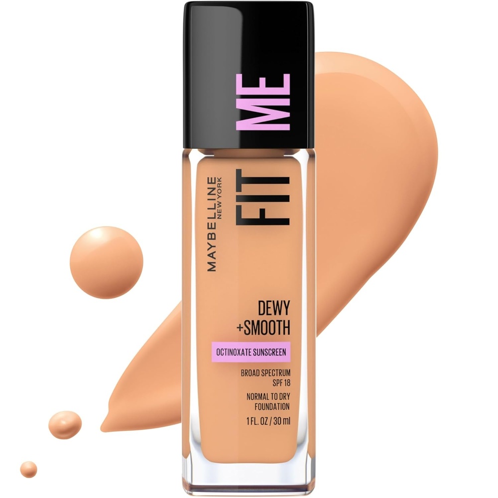 image:imageMaybelline Fit Me Dewy  Smooth Liquid Foundation Makeup Natural Beige 1 Count Packaging May Vary310 SUN BEIGE