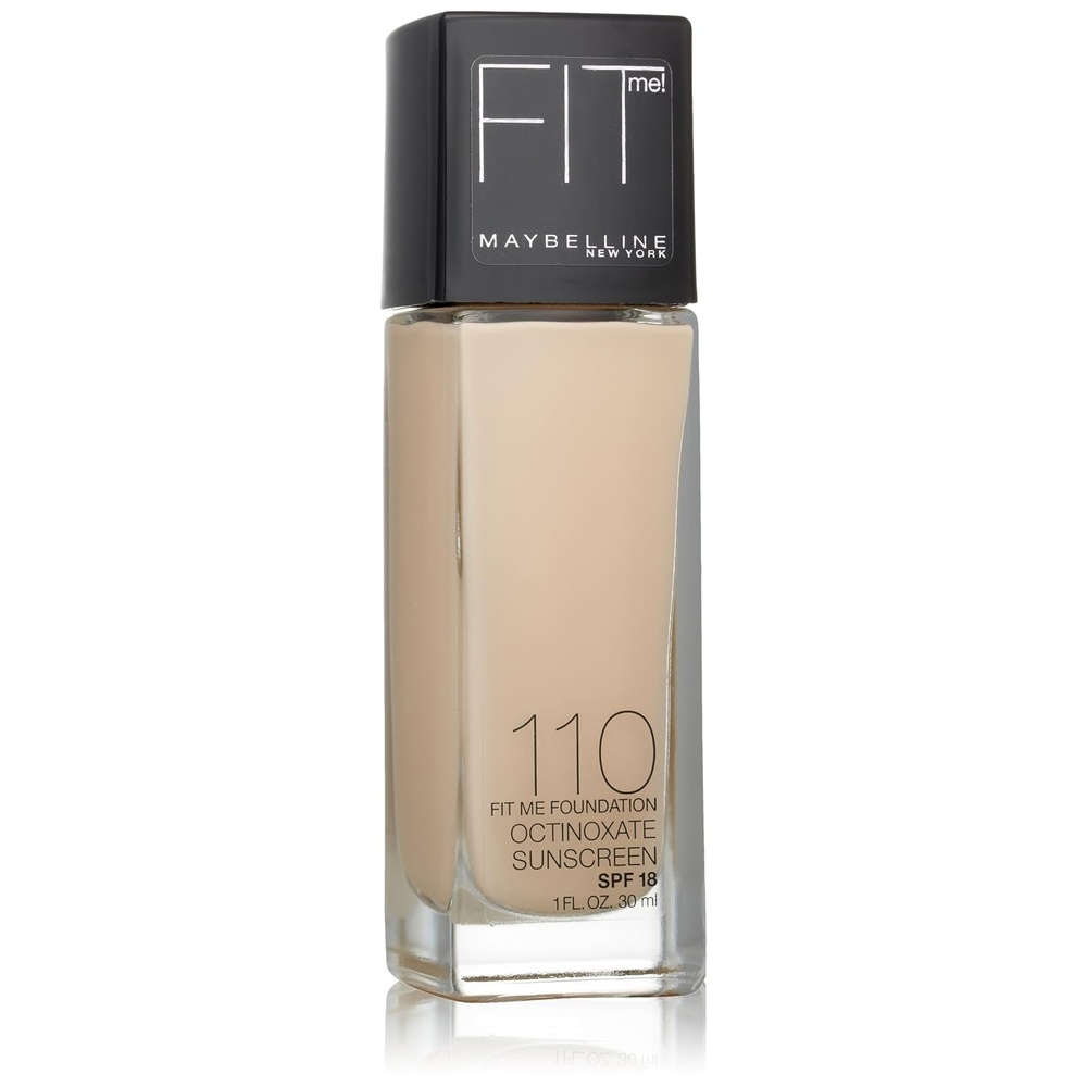 image:imageMaybelline Fit Me Dewy Smooth Liquid Foundation Makeup Natural Beige 1 Count Packaging May VaryPorcelain