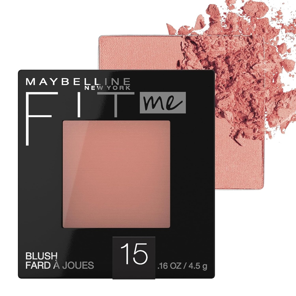 image:imageMaybelline Fit Me Powder Blush Lightweight Smooth Blendable Longlasting AllDay Face Enhancing Makeup Color Berry 1 Count15 NUDE Pack of 1