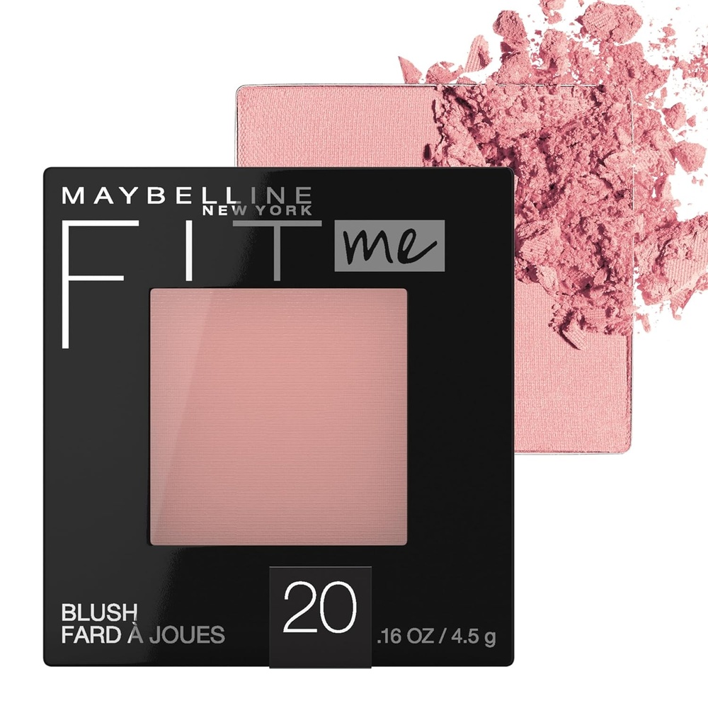 image:imageMaybelline Fit Me Powder Blush Lightweight Smooth Blendable Longlasting AllDay Face Enhancing Makeup Color Berry 1 Count20 MAUVE Pack of 1