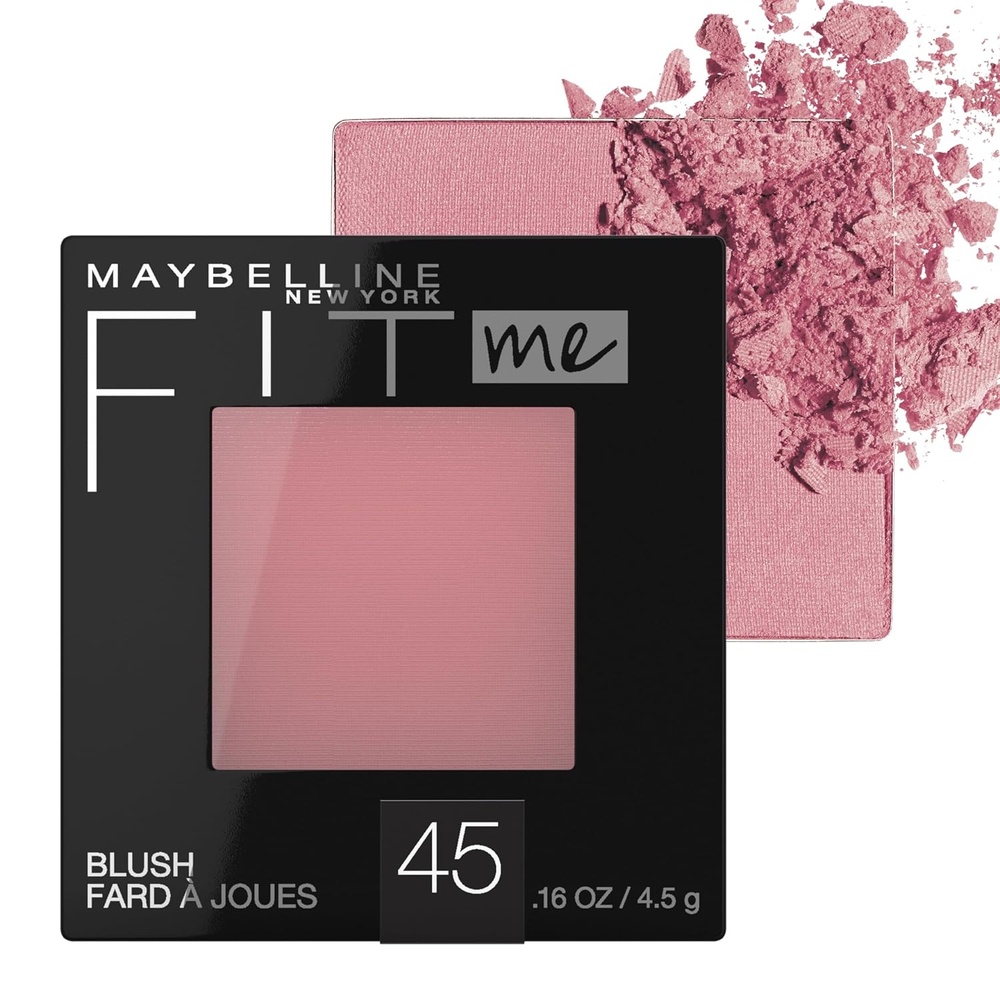 image:imageMaybelline Fit Me Powder Blush Lightweight Smooth Blendable Longlasting AllDay Face Enhancing Makeup Color Berry 1 Count45 PLUM Pack of 1