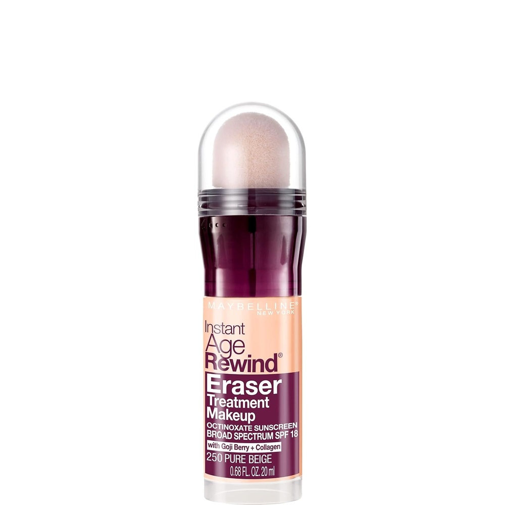 image:imageMaybelline Instant Age Rewind Eraser Foundation with SPF 20 and Moisturizing ProVitamin B5 120 1 Count Packaging May Vary250 Pure Beige