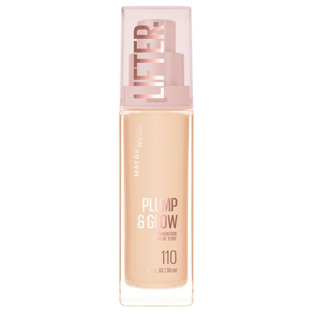 image:imageMaybelline Lifter Plump amp Glow Foundation Liquid Foundation with 2 Niacinamide  Hyaluronic Acid Plumping and Brightening Face Makeup 367 1 Count110 WARM