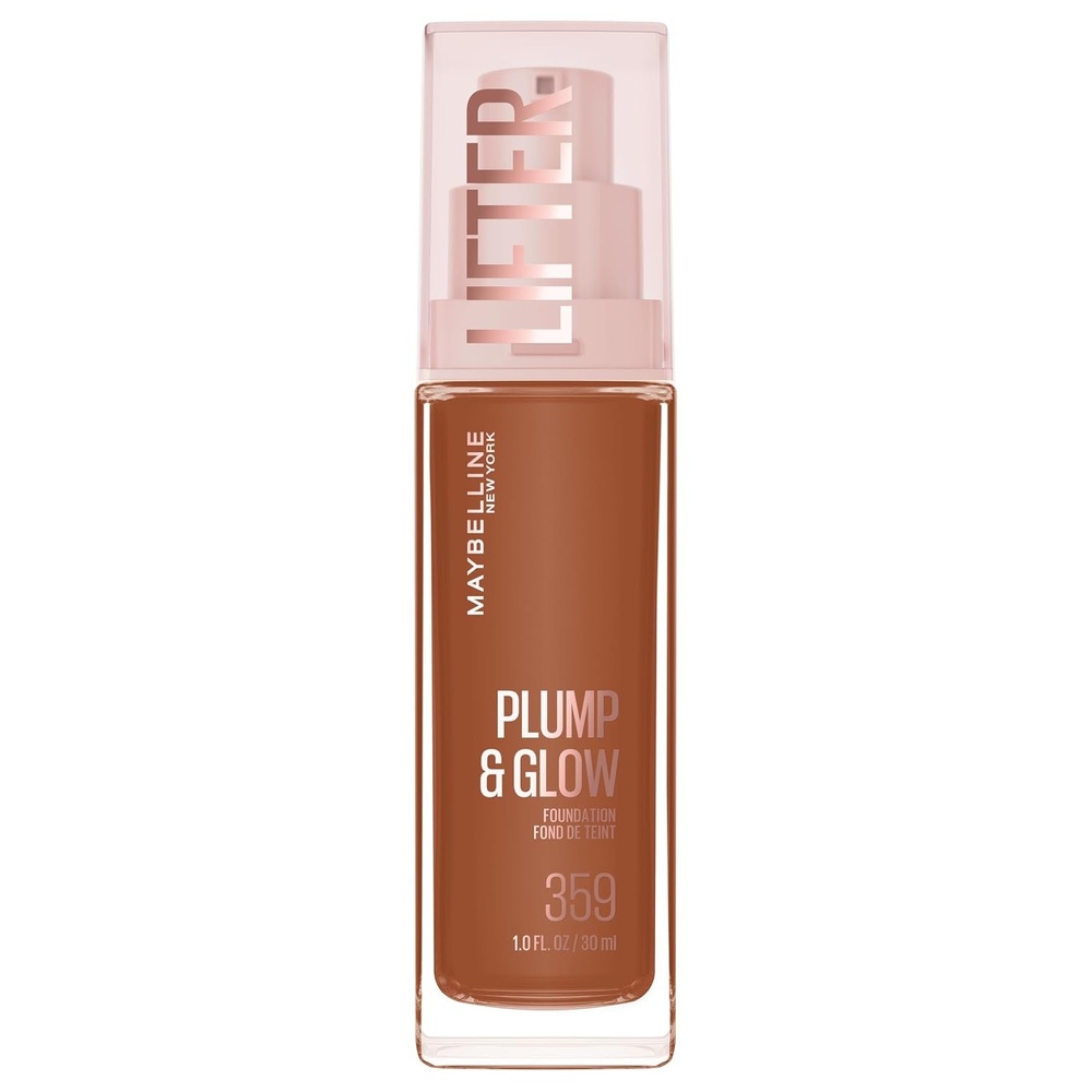 image:imageMaybelline Lifter Plump amp Glow Foundation Liquid Foundation with 2 Niacinamide Hyaluronic Acid Plumping and Brightening Face Makeup 367 1 Count359 NEUTRAL