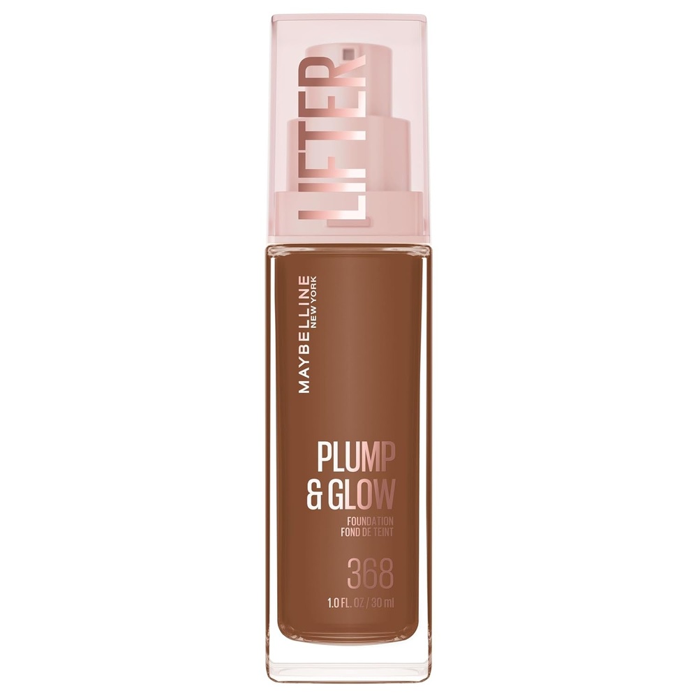 image:imageMaybelline Lifter Plump amp Glow Foundation Liquid Foundation with 2 Niacinamide Hyaluronic Acid Plumping and Brightening Face Makeup 367 1 Count368 NEUTRAL