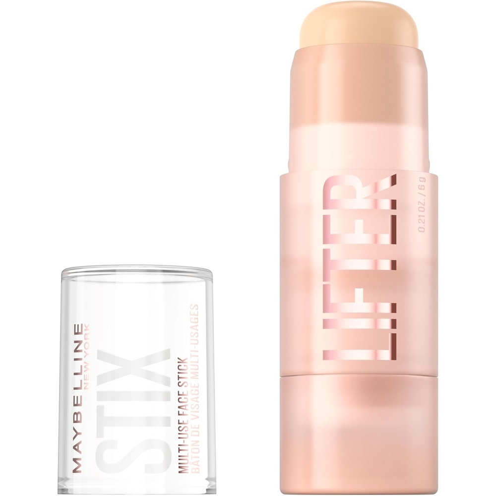 image:imageMaybelline Lifter Stix MultiUse Face Stick Contour Bronzer Concealer and Foundation Stick AllInOne Creamy Face Makeup with Cranberry Seed Oil 20 1 Count05 Warm