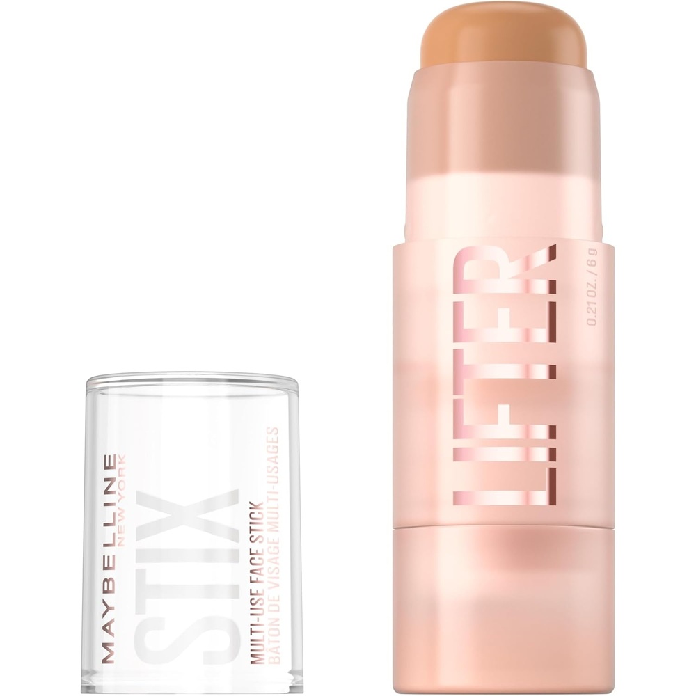 image:imageMaybelline Lifter Stix MultiUse Face Stick  Contour Bronzer Concealer and Foundation Stick AllInOne Creamy Face Makeup with Cranberry Seed Oil 20 1 Count25  Warm