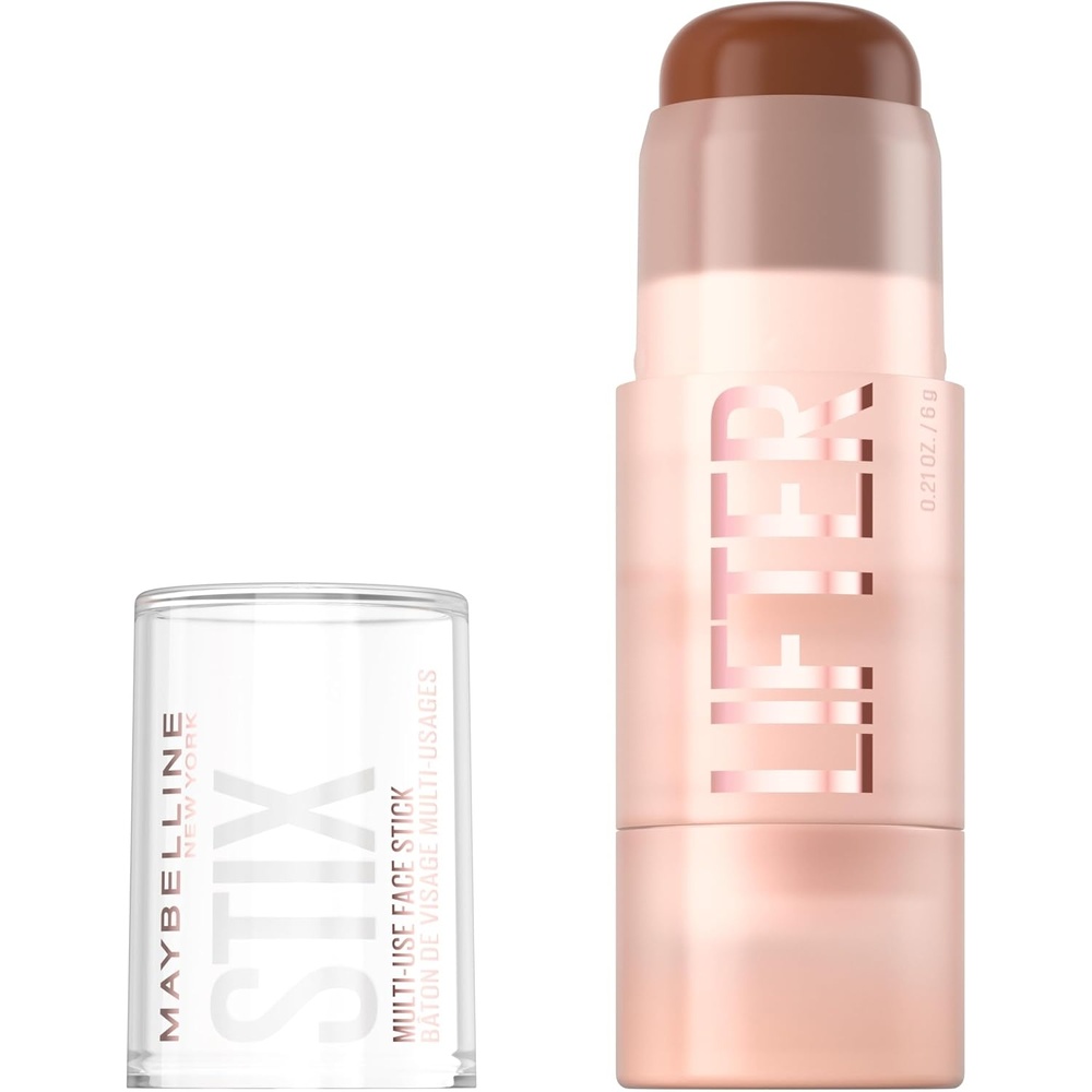 image:imageMaybelline Lifter Stix MultiUse Face Stick Contour Bronzer Concealer and Foundation Stick AllInOne Creamy Face Makeup with Cranberry Seed Oil 20 1 Count75 Cool