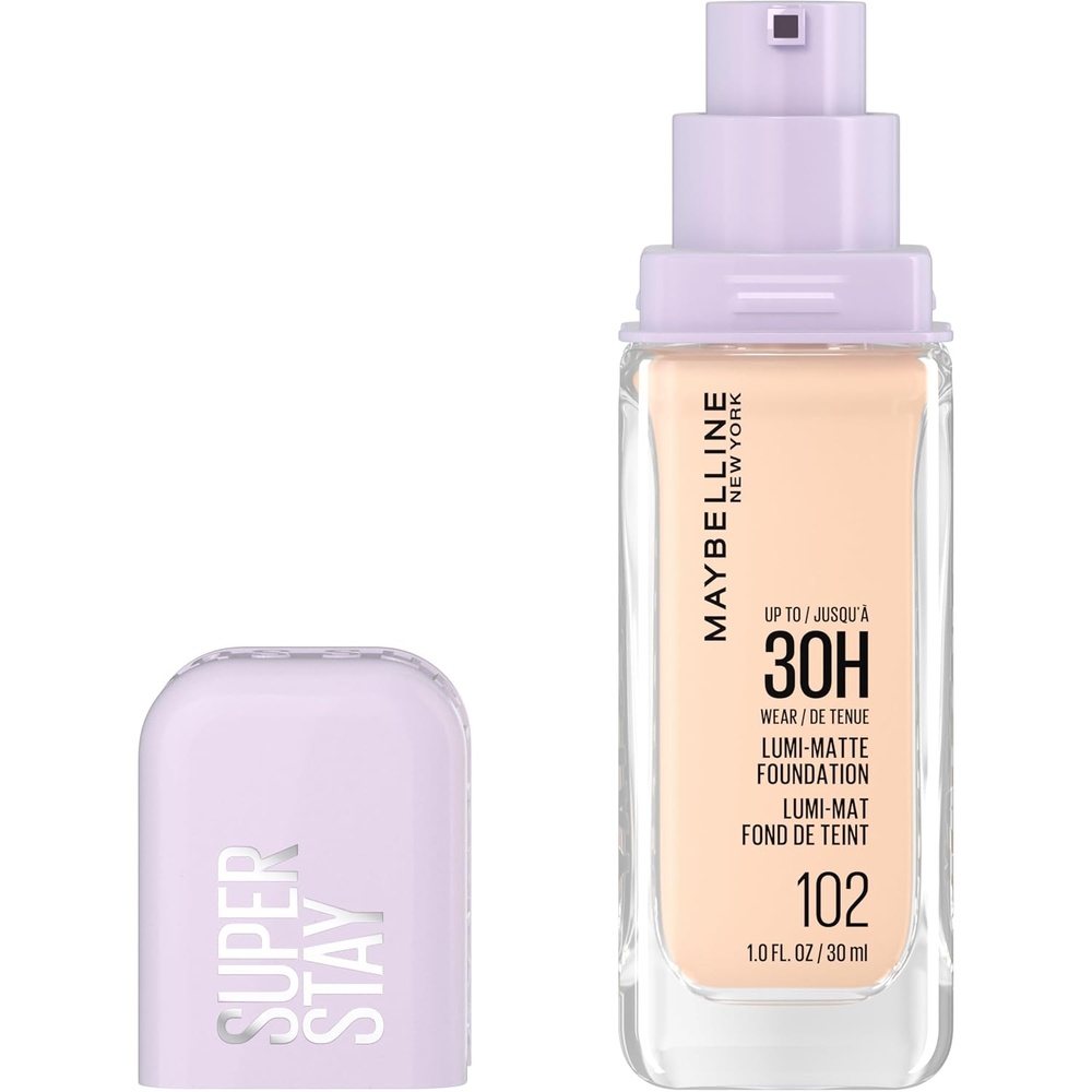 image:imageMaybelline Super Stay LumiMatte Foundation Lightweight and Buildable Full Coverage Foundation Makeup For Up To 30HR Wear 368 1 Count102 Neutral Cool