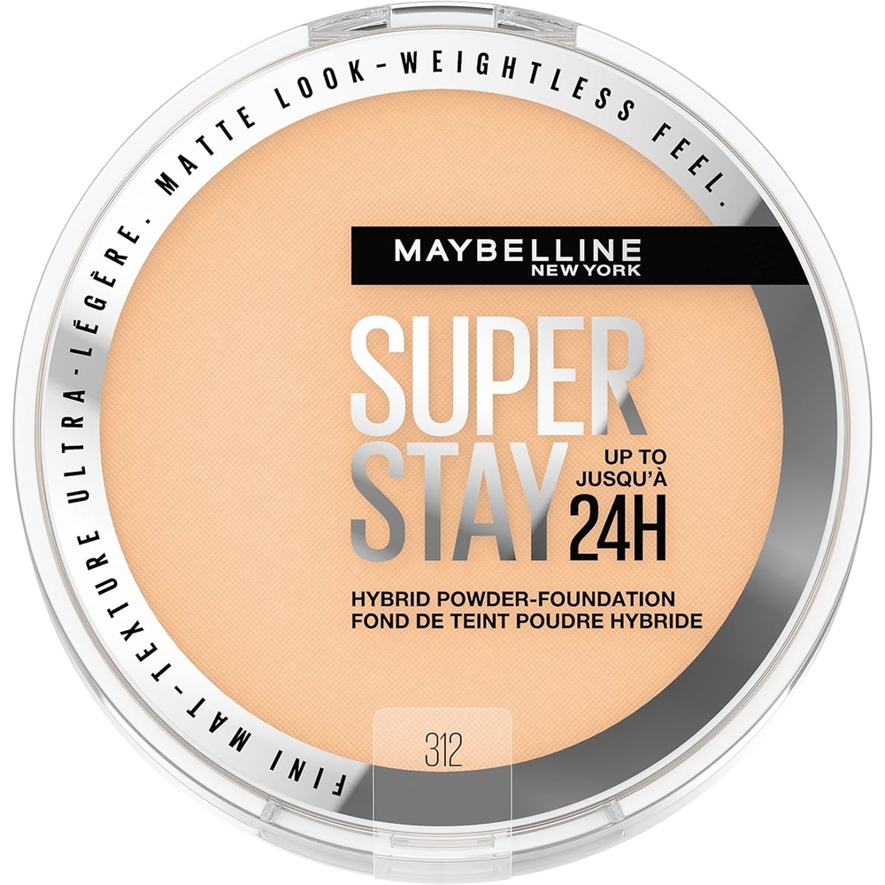 image:imageMaybelline Super Stay Up to 24HR Hybrid PowderFoundation MediumtoFull Coverage Makeup Matte Finish 375 1 CountSUPERSTAY POWDER 312