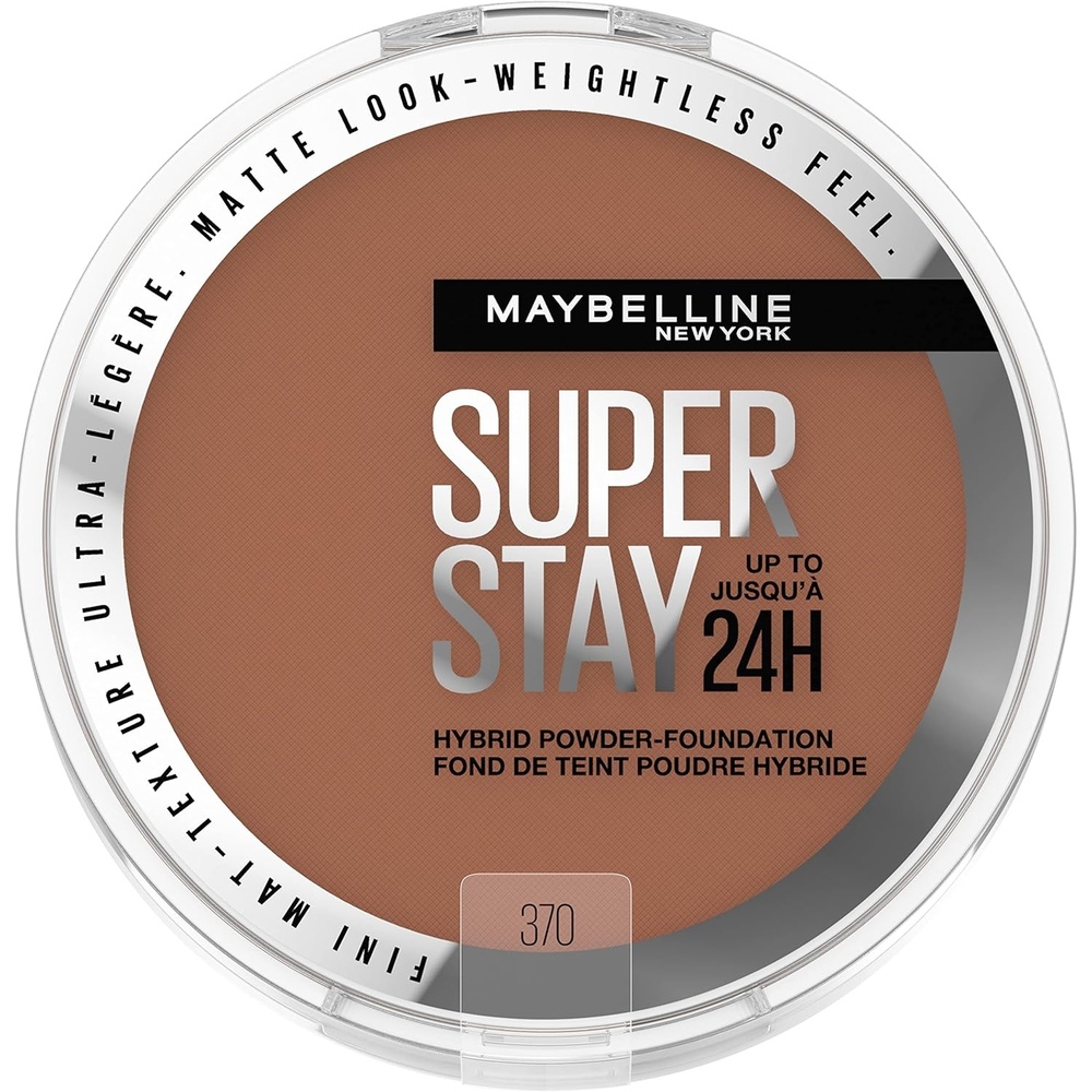image:imageMaybelline Super Stay Up to 24HR Hybrid PowderFoundation MediumtoFull Coverage Makeup Matte Finish 375 1 CountSUPERSTAY POWDER 370
