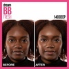 MAYBELLINE Dream Fresh Skin Hydrating BB Cream, 8-in-1 Skin Perfecting Beauty Balm With Broad Spectrum Spf 30, Sheer Tint Coverage, Oil-Free, Deep, 1 Fl Oz(140 DEEP)