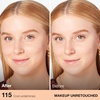 Maybelline Fit Me Dewy + Smooth Liquid Foundation Makeup, Natural Beige, 1 Count (Packaging May Vary)(115 IVORY)