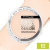 Maybelline Super Stay Up to 24HR Hybrid Powder-Foundation, Medium-to-Full Coverage Makeup, Matte Finish, 375, 1 Count(SUPERSTAY POWDER 112)
