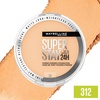 Maybelline Super Stay Up to 24HR Hybrid Powder-Foundation, Medium-to-Full Coverage Makeup, Matte Finish, 375, 1 Count(SUPERSTAY POWDER 312)