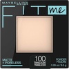 Maybelline Fit Me Matte + Poreless Pressed Face Powder Makeup & Setting Powder, Natural Beige, 1 Count(100 TRANSLUCENT)