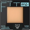 Maybelline Fit Me Matte + Poreless Pressed Face Powder Makeup & Setting Powder, Natural Beige, 1 Count(312 GOLDEN)