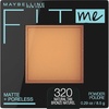 Maybelline Fit Me Matte + Poreless Pressed Face Powder Makeup & Setting Powder, Natural Beige, 1 Count(320 NATURAL TAN)