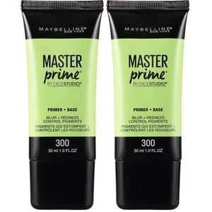 Maybelline Face Studio Master Prime Face Primer Makeup Base, Blur + Redness Control, 1 Count(1 Fl Oz (Pack of 2))
