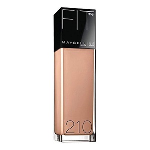 Maybelline Fit Me Dewy + Smooth Liquid Foundation Makeup, Natural Beige, 1 Count (Packaging May Vary)(Sandy Beige)