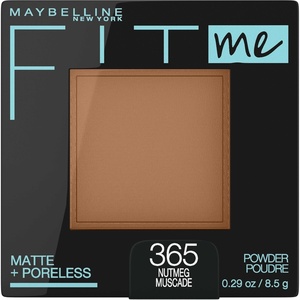 Maybelline Fit Me Matte + Poreless Pressed Face Powder Makeup & Setting Powder, Natural Beige, 1 Count(365 NUTMEG)