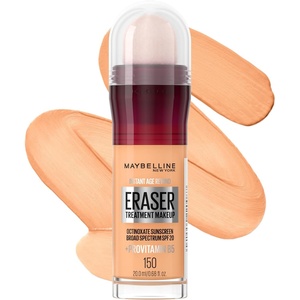 Maybelline Instant Age Rewind Eraser Foundation with SPF 20 and Moisturizing ProVitamin B5, 120, 1 Count (Packaging May Vary)(150)