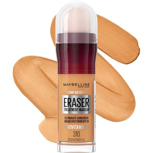 Maybelline Instant Age Rewind Eraser Foundation with SPF 20 and Moisturizing ProVitamin B5, 120, 1 Count (Packaging May Vary)(310)