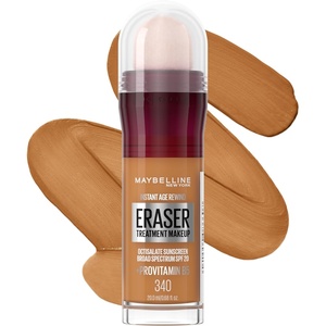Maybelline Instant Age Rewind Eraser Foundation with SPF 20 and Moisturizing ProVitamin B5, 120, 1 Count (Packaging May Vary)(340)