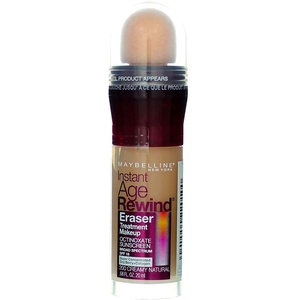 Maybelline Instant Age Rewind Eraser Foundation with SPF 20 and Moisturizing ProVitamin B5, 120, 1 Count (Packaging May Vary)(Creamy Natural)
